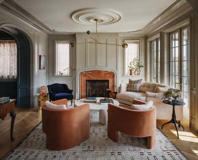  French Family Home Living Room. French Quarter Brooklyn by JESSICA HELGERSON INTERIOR DESIGN.