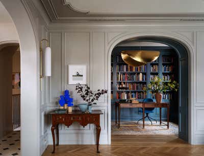  French Eclectic Family Home Office and Study. French Quarter Brooklyn by JESSICA HELGERSON INTERIOR DESIGN.