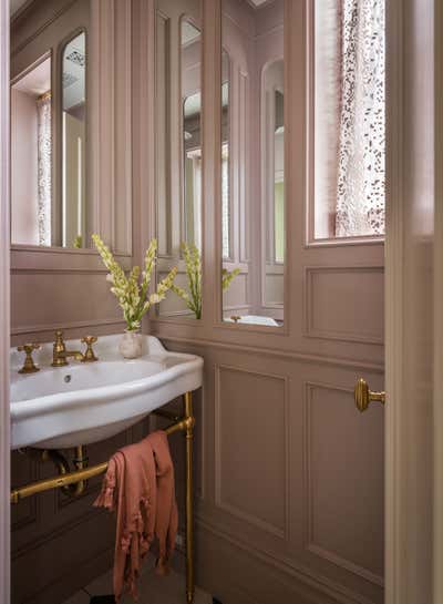  French Eclectic Bathroom. French Quarter Brooklyn by JESSICA HELGERSON INTERIOR DESIGN.