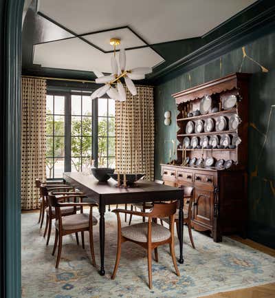  Eclectic Family Home Dining Room. French Quarter Brooklyn by Jessica Helgerson Interior Design.