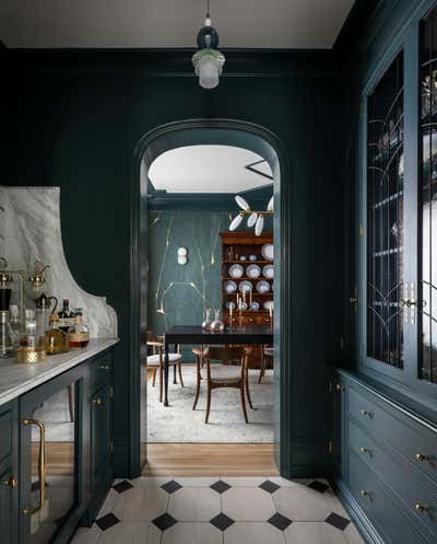  Modern Family Home Bar and Game Room. French Quarter Brooklyn by JESSICA HELGERSON INTERIOR DESIGN.