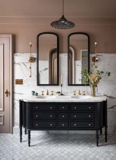  Traditional Eclectic Bathroom. French Quarter Brooklyn by JESSICA HELGERSON INTERIOR DESIGN.