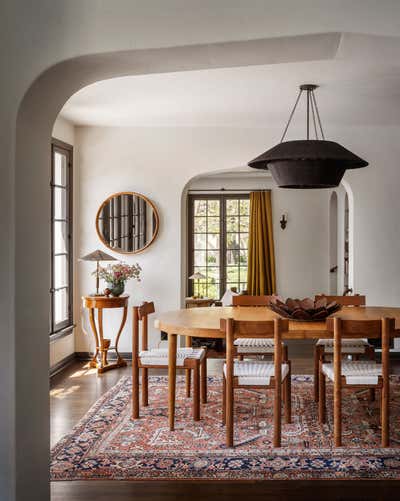  Bohemian Family Home Dining Room. L.A. French Eclectic by JESSICA HELGERSON INTERIOR DESIGN.