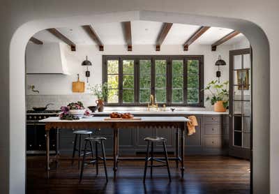  Mediterranean Southwestern Family Home Kitchen. L.A. French Eclectic by JESSICA HELGERSON INTERIOR DESIGN.