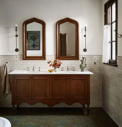  Organic Family Home Bathroom. L.A. French Eclectic by JESSICA HELGERSON INTERIOR DESIGN.