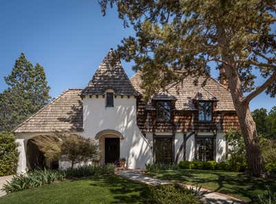  Eclectic Family Home Exterior. L.A. French Eclectic by JESSICA HELGERSON INTERIOR DESIGN.