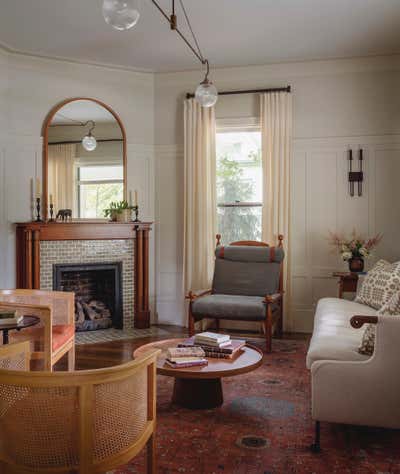  Cottage Family Home Living Room. Iowa City House by Jessica Helgerson Interior Design.