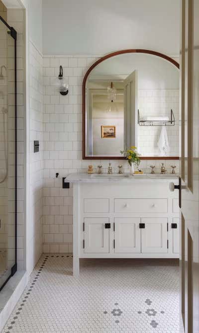  Traditional Family Home Bathroom. Iowa City House by Jessica Helgerson Interior Design.