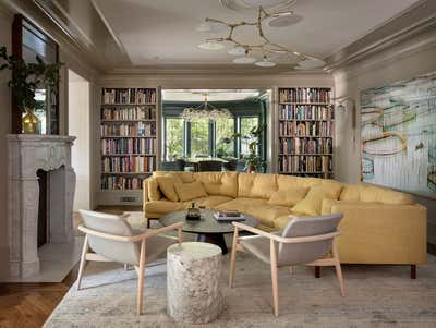  Transitional Living Room. Albemarle Terrace House by JESSICA HELGERSON INTERIOR DESIGN.