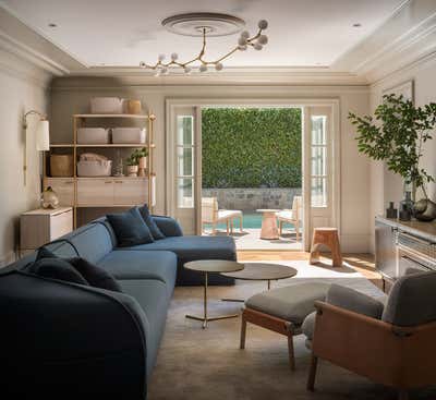  Transitional Living Room. Albemarle Terrace House by JESSICA HELGERSON INTERIOR DESIGN.