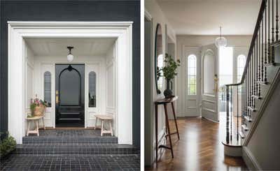  French Entry and Hall. Albemarle Terrace House by JESSICA HELGERSON INTERIOR DESIGN.