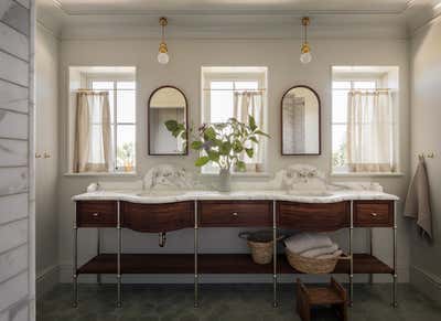  Regency Victorian Family Home Bathroom. Albemarle Terrace House by Jessica Helgerson Interior Design.