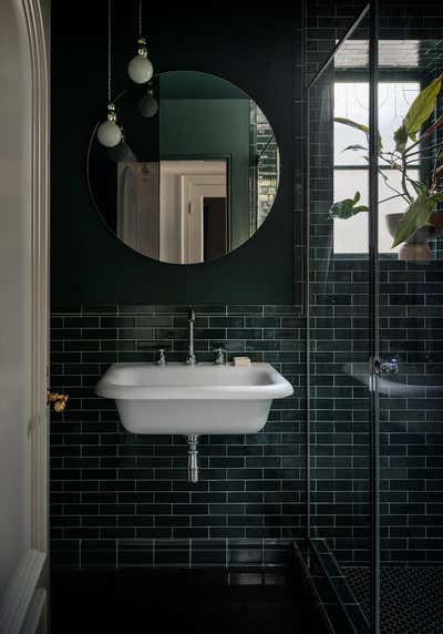  Eclectic Family Home Bathroom. Albemarle Terrace House by Jessica Helgerson Interior Design.