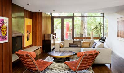  Mid-Century Modern Family Home Living Room. William Fletcher House by JESSICA HELGERSON INTERIOR DESIGN.