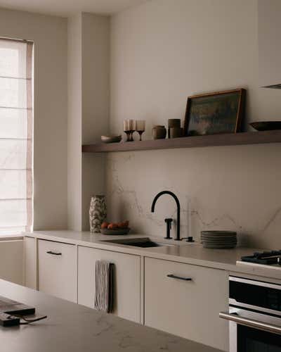  French Minimalist Kitchen. Park Slope Duplex by Margaux Lafond.