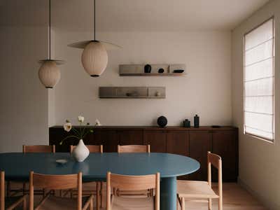  French Minimalist Apartment Dining Room. Park Slope Duplex by Margaux Lafond.