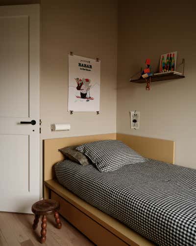  French Minimalist Apartment Children's Room. Park Slope Duplex by Margaux Lafond.
