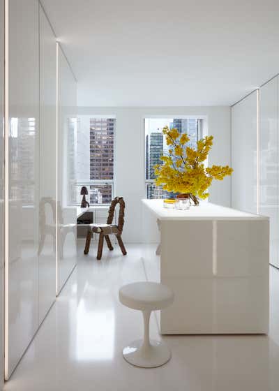  Mid-Century Modern Minimalist Apartment Storage Room and Closet. Museum Tower Apartment by Hines Collective.