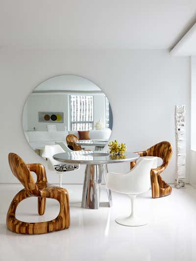  Modern Apartment Dining Room. Museum Tower Apartment by Hines Collective.