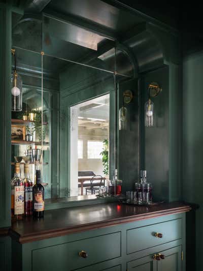  Arts and Crafts Family Home Bar and Game Room. NW Johnson Street House by JESSICA HELGERSON INTERIOR DESIGN.