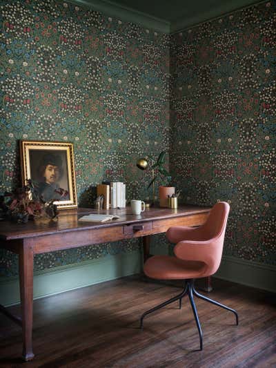  Art Nouveau Arts and Crafts Family Home Office and Study. NW Johnson Street House by JESSICA HELGERSON INTERIOR DESIGN.