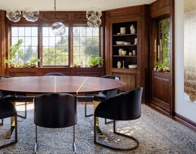  Eclectic Family Home Dining Room. Pacific Northwest Tudor by JESSICA HELGERSON INTERIOR DESIGN.