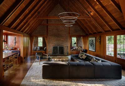  Mediterranean Rustic Family Home Living Room. Pacific Northwest Tudor by Jessica Helgerson Interior Design.
