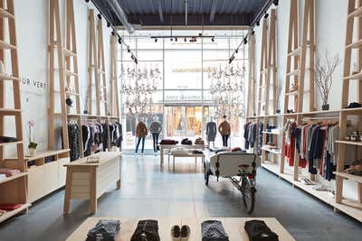  Scandinavian Organic Retail Open Plan. Amour Vert by BCV Architecture + Interiors.