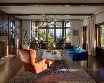  Craftsman Family Home Living Room. Pacific Northwest Tudor by Jessica Helgerson Interior Design.