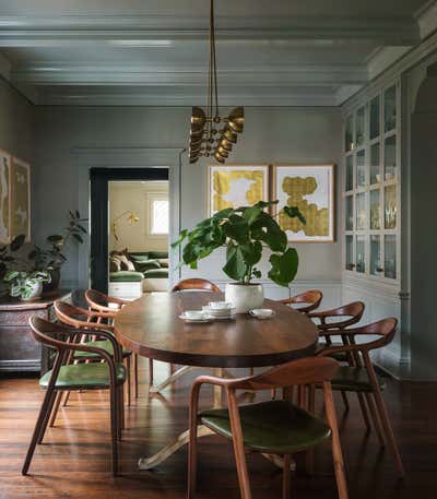  Craftsman Family Home Dining Room. NW Johnson Street House by Jessica Helgerson Interior Design.