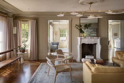  Hollywood Regency Family Home Living Room. Albemarle Terrace House by JESSICA HELGERSON INTERIOR DESIGN.