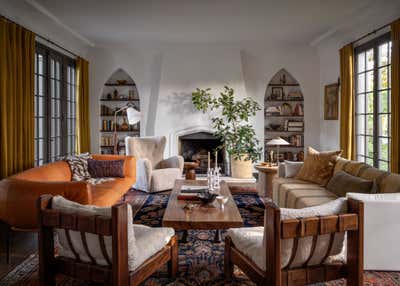  Hollywood Regency Family Home Living Room. L.A. French Eclectic by JESSICA HELGERSON INTERIOR DESIGN.