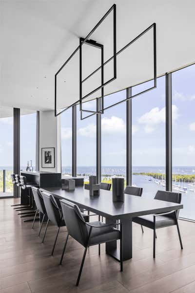  Minimalist Modern Apartment Dining Room. Park Grove Residence by B+G Design Inc.