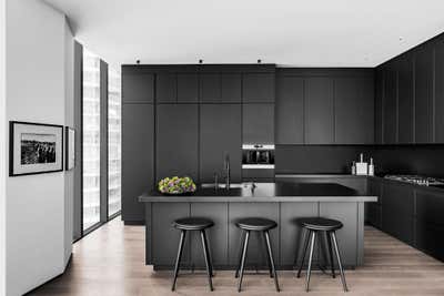  Minimalist Modern Apartment Kitchen. Park Grove Residence by B+G Design Inc.