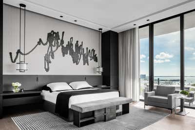 Minimalist Bedroom. Park Grove Residence by B+G Design Inc.