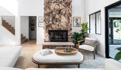 Coastal Beach House Living Room. Eugenie Avenue  by Imparfait Design Studio.