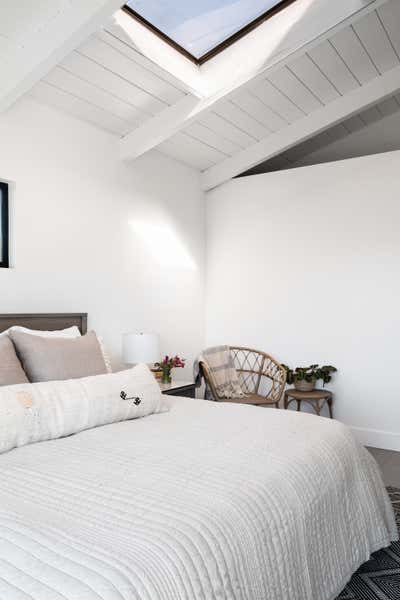  Coastal Modern Beach House Bedroom. Eugenie Avenue  by Imparfait Design Studio.