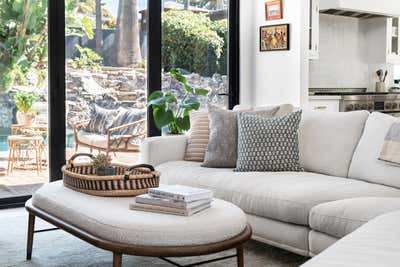  Modern Beach House Living Room. Eugenie Avenue  by Imparfait Design Studio.