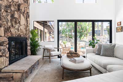  Coastal Modern Beach House Living Room. Eugenie Avenue  by Imparfait Design Studio.