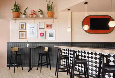  Modern Restaurant Dining Room. COMO'S POP-UP by Parini.