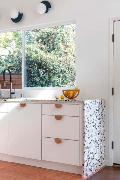  Bohemian Mid-Century Modern Family Home Kitchen. Delor by Aker Interiors.