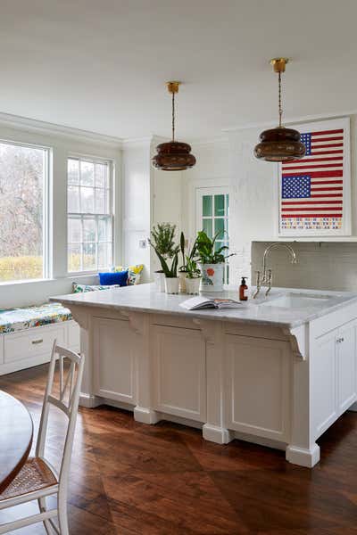  Eclectic Family Home Kitchen. Locust Valley by Area Interior Design.