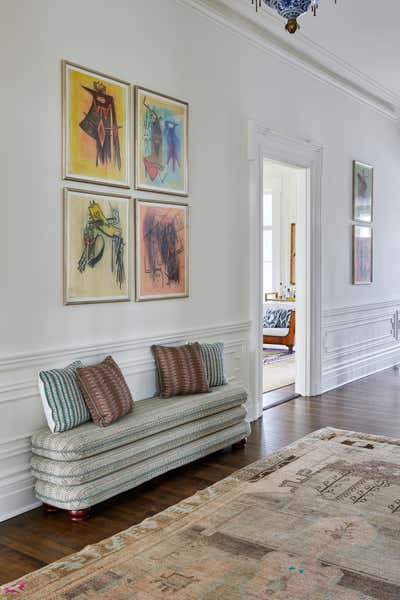 Eclectic Family Home Entry and Hall. Locust Valley by Area Interior Design.