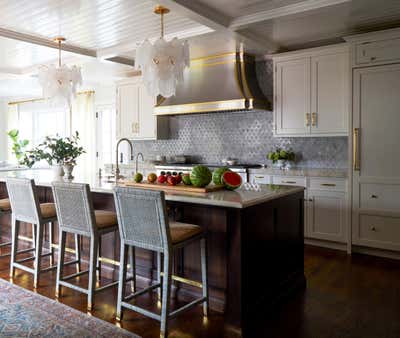  Beach Style Coastal Family Home Kitchen. Robsart  by Imparfait Design Studio.