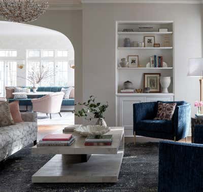  Beach Style Coastal Contemporary Living Room. Robsart  by Imparfait Design Studio.