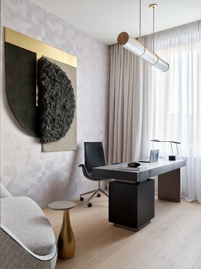  Contemporary Apartment Meeting Room. Flowing walls by Lighthouse SRL.