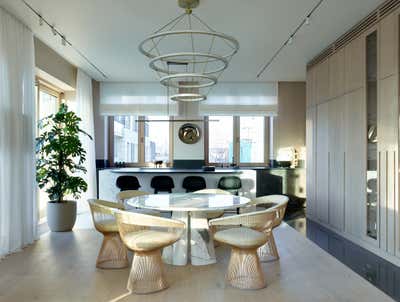  Modern Apartment Dining Room. Flowing walls by Lighthouse SRL.