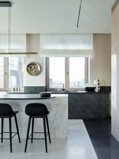  Contemporary Apartment Kitchen. Flowing walls by Lighthouse SRL.