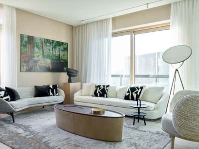  Contemporary Apartment Living Room. Flowing walls by Lighthouse SRL.