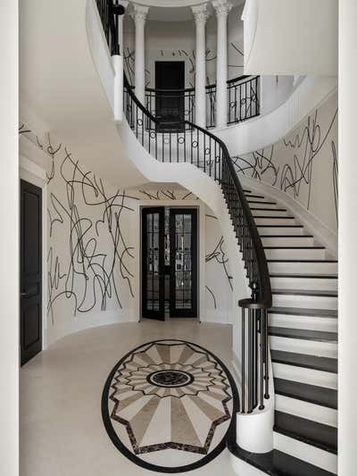  Modern Traditional Family Home Entry and Hall. Noble Scribbles by Lighthouse SRL.